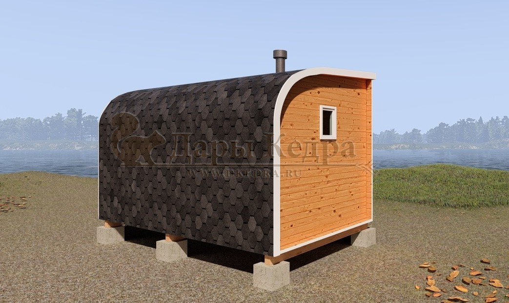 Баня «Парус» из кедра 4х2,2 метра